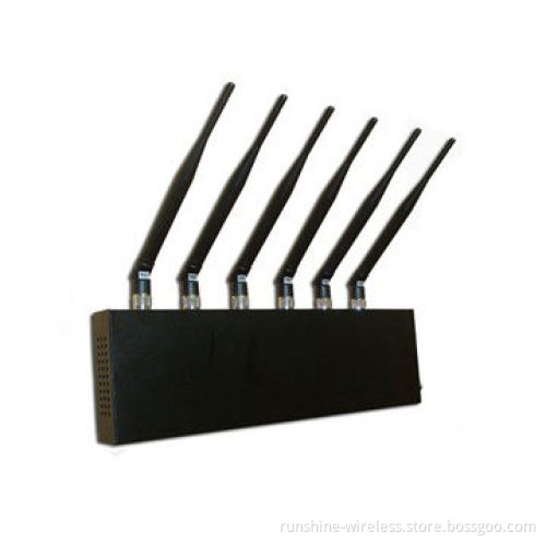 6 band indoor, 4G, LTE, WiMAX, 3G cellphone signal jammer